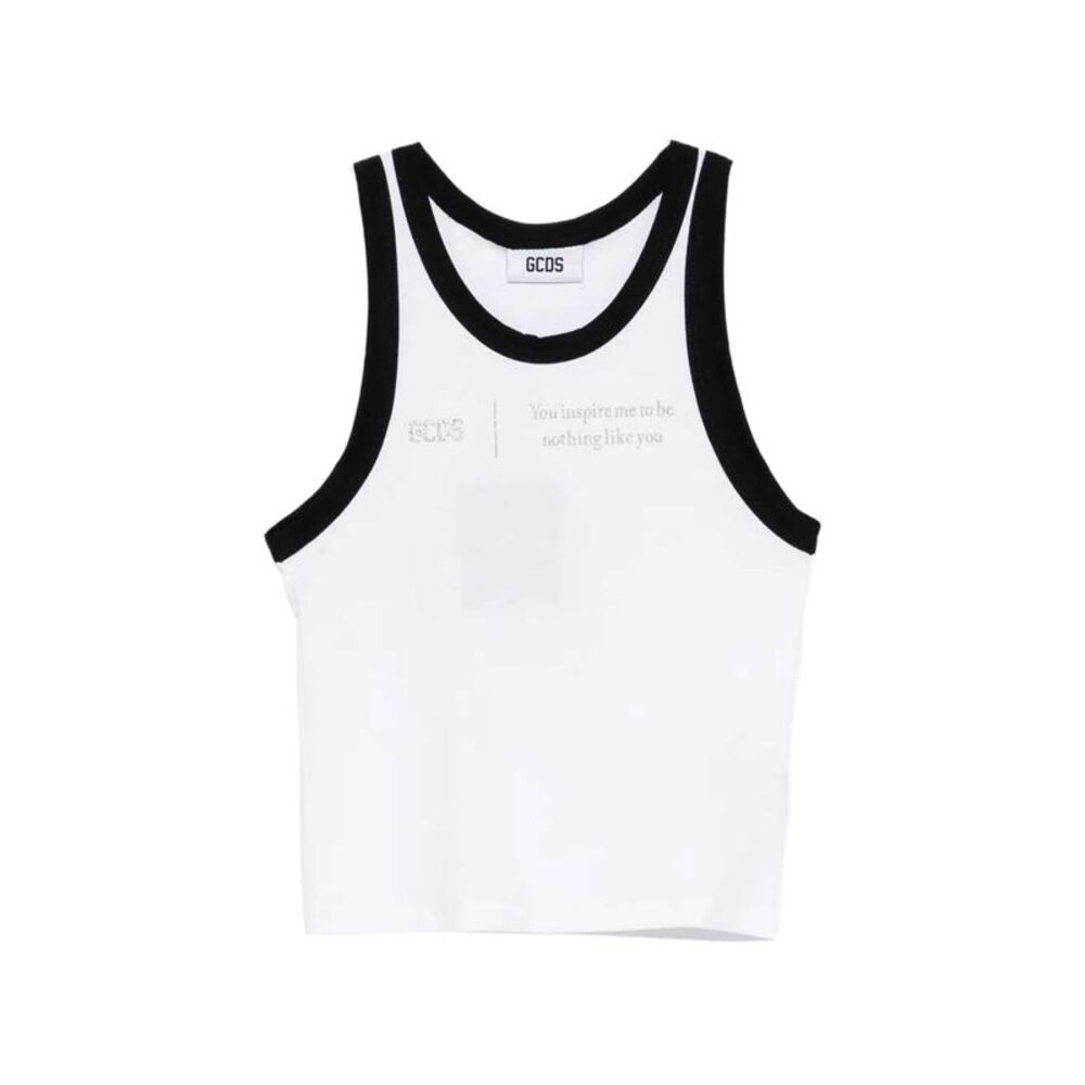 Gcds Women Sleeveless Tank Top With Round Neck